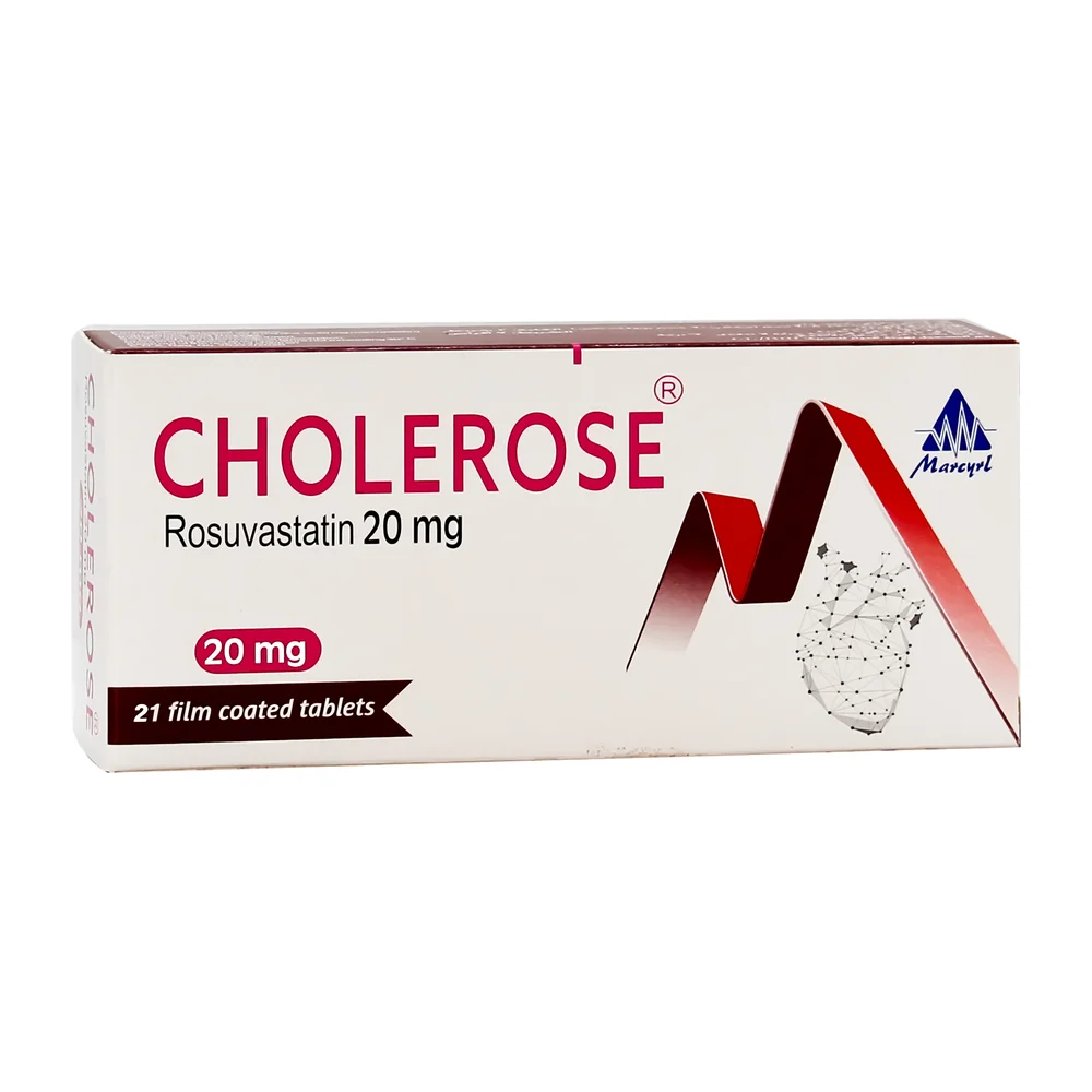 cholerose 20mg 21 f.c. tabs