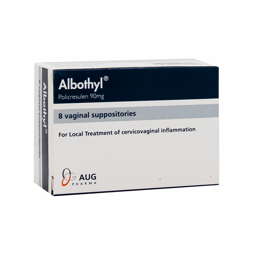 albothyl 90mg 8 vag. supp